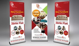 In standee - in pp không keo cầu giấy hà nội