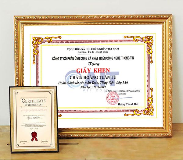 in certificate ha noi gia re